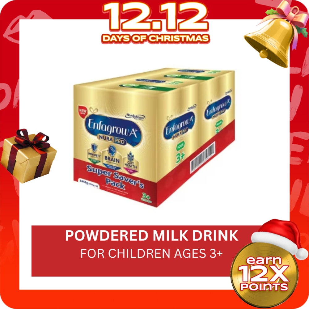 Enfagrow A+ Four Nurapro 3.45kg Powdered Milk Drink for Kids Above 3 Years Old