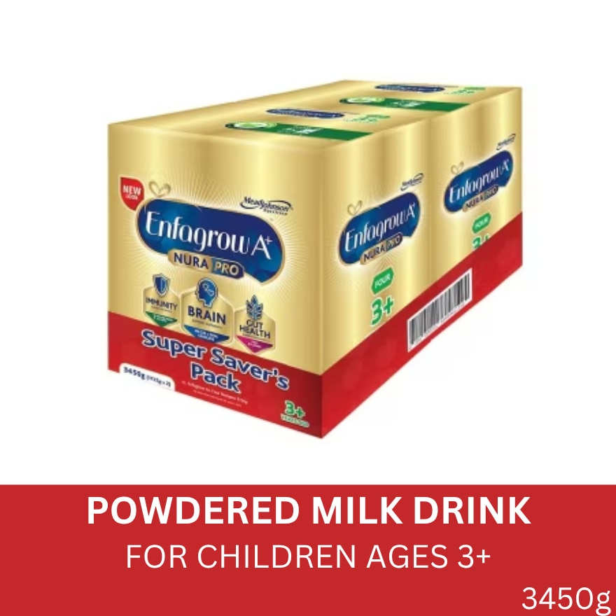 Enfagrow A+ Four Nurapro 3.45kg Powdered Milk Drink for Kids Above 3 Years Old