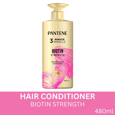 PANTENE Biotin Strength 3-Minute Miracle Conditioner 480ml