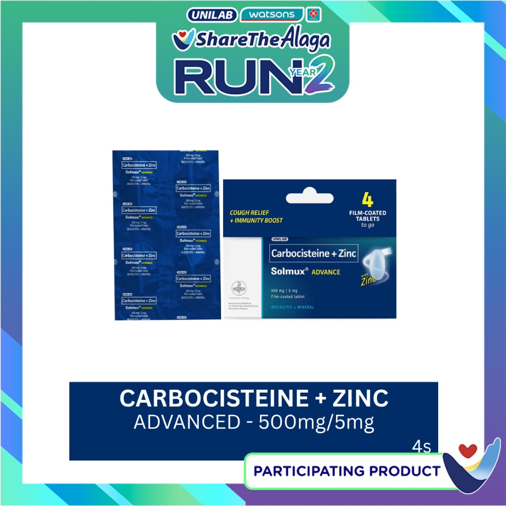 Solmux Advance Carbocisteine + Zinc 4s image