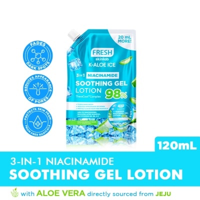 FRESH FRESH K Aloe Ice 3 in 1 Niacinamide Soothing Gel Lotion 120ml
