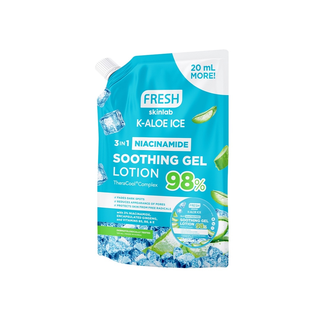 FRESH K Aloe Ice 3 in 1 Niacinamide Soothing Gel Lotion 120ml