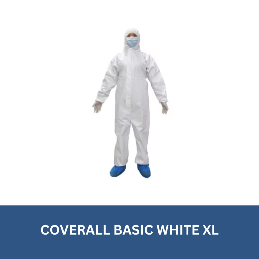 Coverall Basic White XL