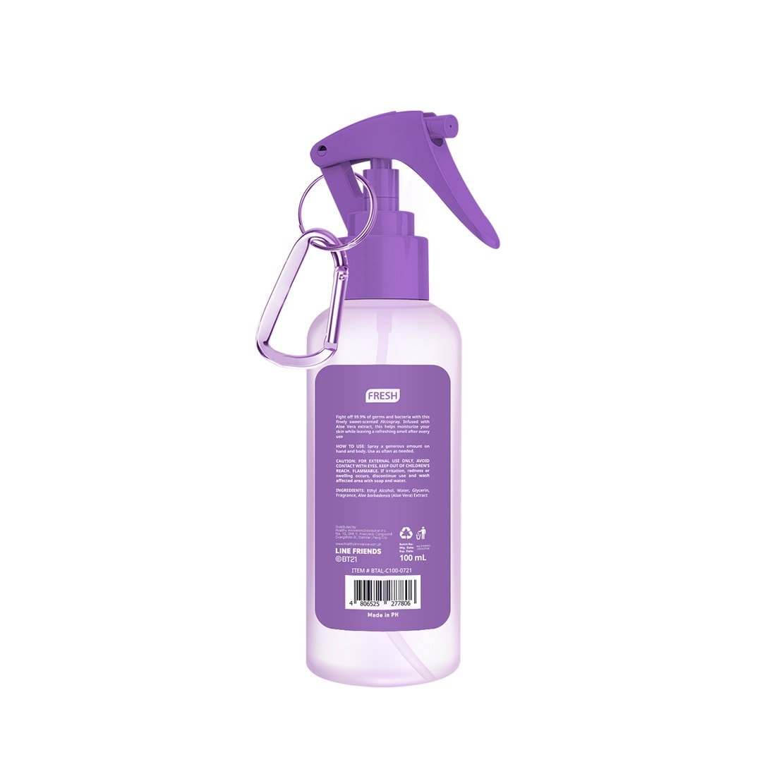 X BT21 Cosmic Wonder Purple Alcospray 100ml