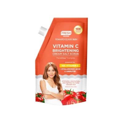 FRESH Skinlab Tomato Glass Skin Vitamin C + Arbutin Salt Scrub 300g