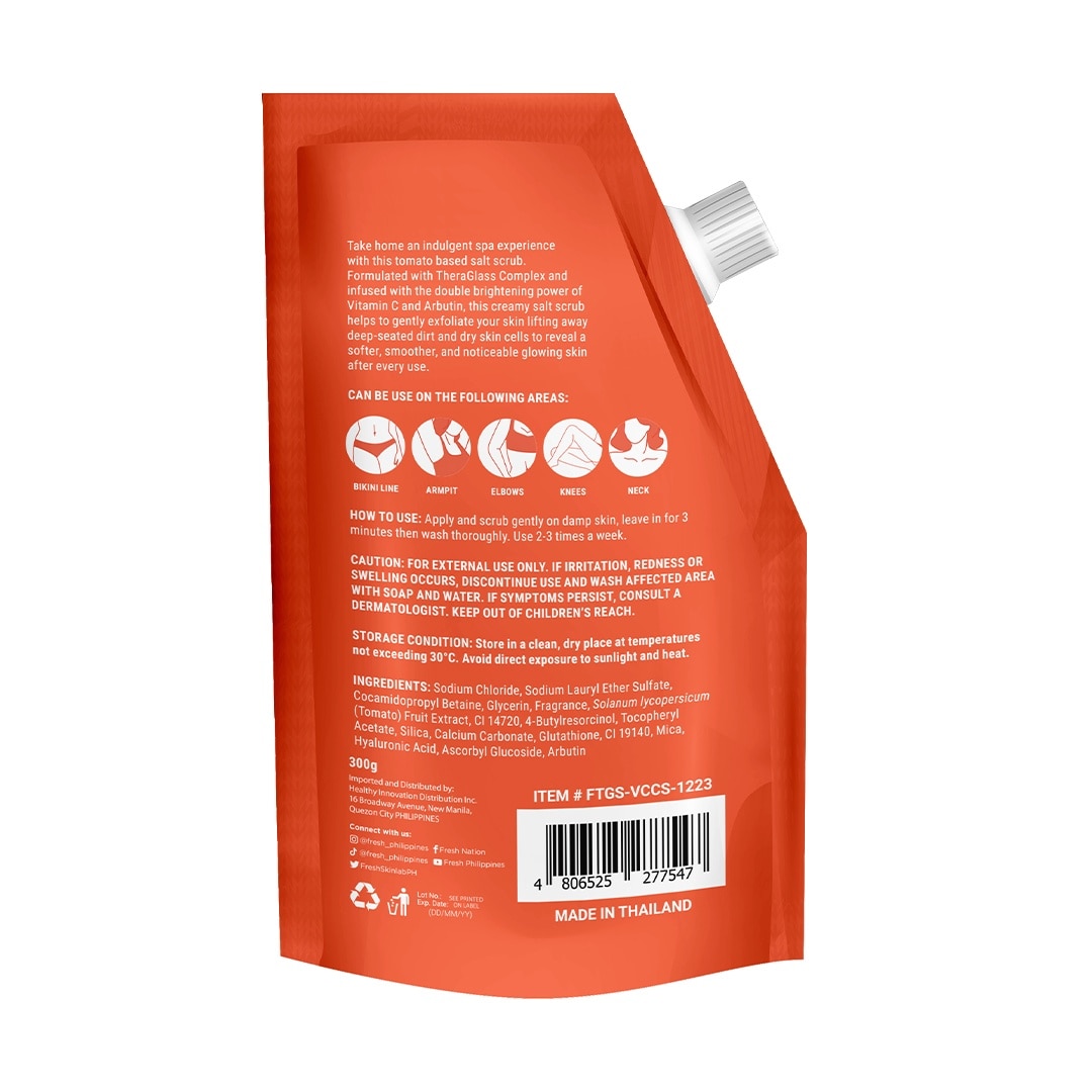 Skinlab Tomato Glass Skin Vitamin C + Arbutin Salt Scrub 300g