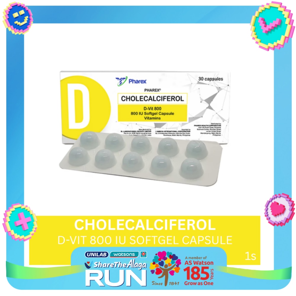 PHAREX Pharex D3 800IU Sold Per Piece