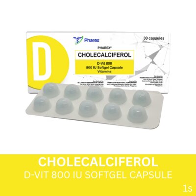 PHAREX PHAREX Pharex D3 800IU Sold Per Piece