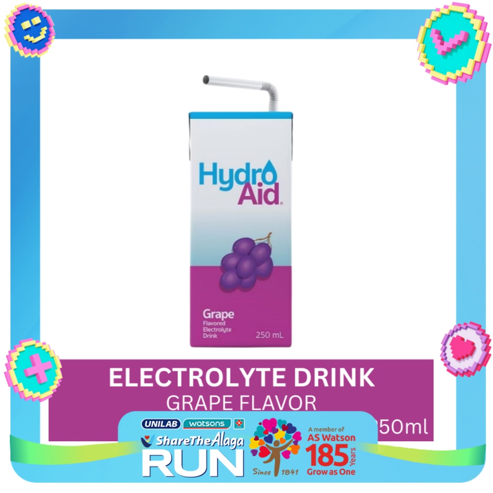 HYDRO AID Grape Flavored Electrolyte Drink 250ml