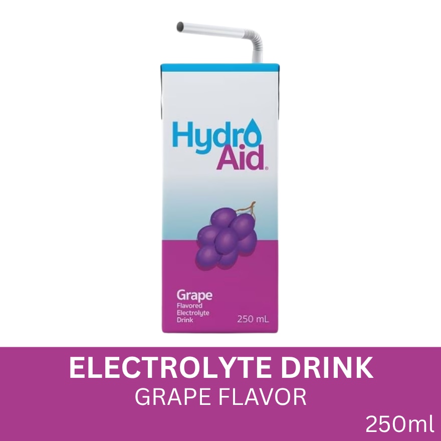 HYDRO AID Grape Flavored Electrolyte Drink 250ml