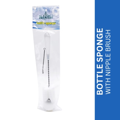 BABYFLO - Bottle Sponge With Nipple Brush