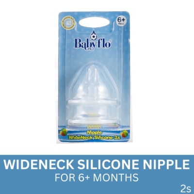BABYFLO - Nipple Wideneck Silicone 2s