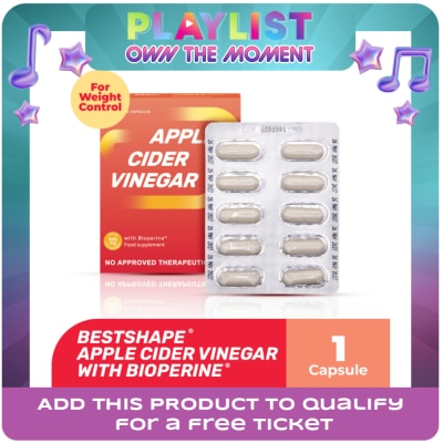 BESTSHAPE - Apple Cider Vinegar Capsule 600mg 1s