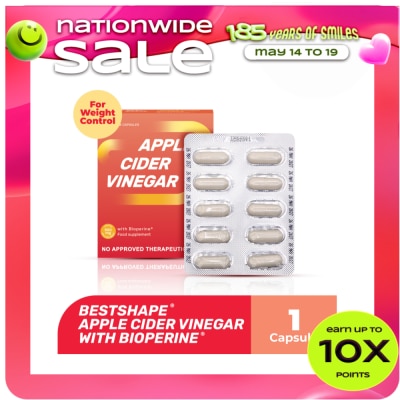 BESTSHAPE - Apple Cider Vinegar Capsule 600mg 1s