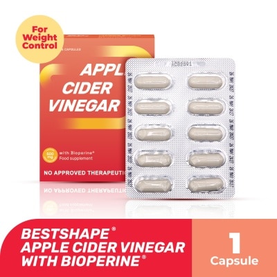 BESTSHAPE Apple Cider Vinegar Capsule 600mg 1s