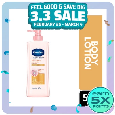 VASELINE Healthy Bright SPF24 Sun+Pollution Protection 525ML