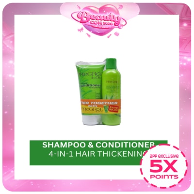 PREGROE - PREGROE Shampoo 250ml And Conditioner 200ml Save P99