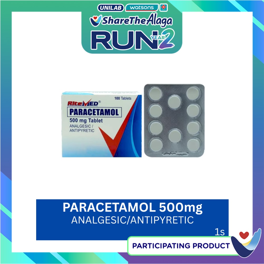 RITEMED Paracetamol 500mg Sold Per Piece image