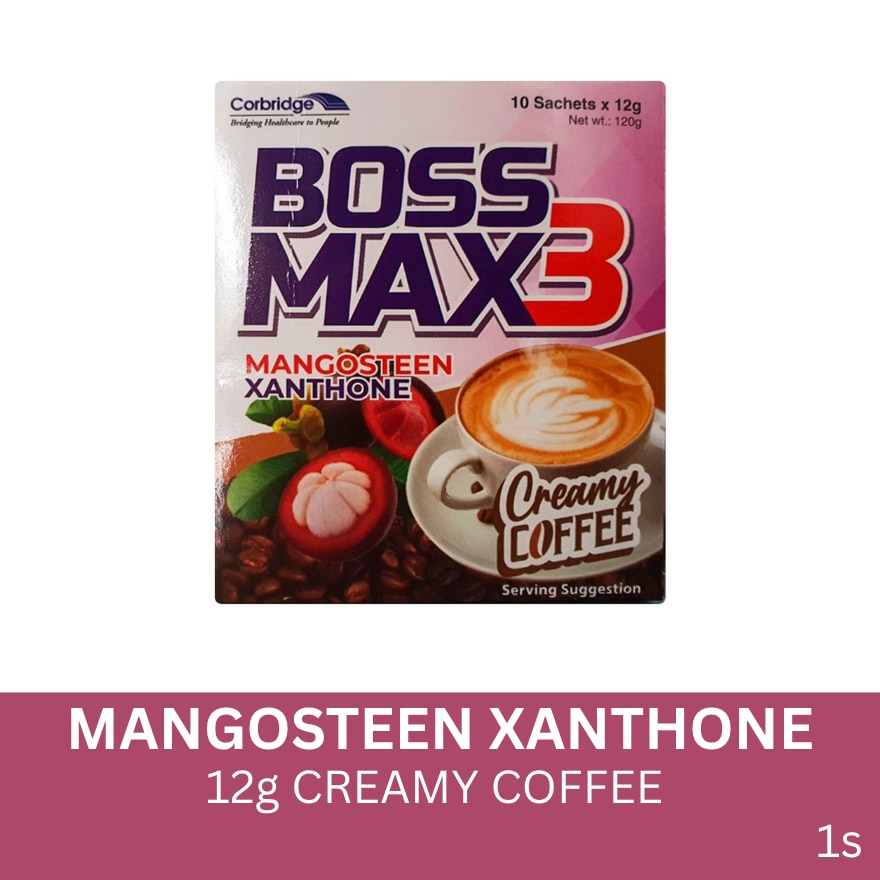 Boss Max 3 Mangosteen Xanthone Coffee Creamy - 12g 1s