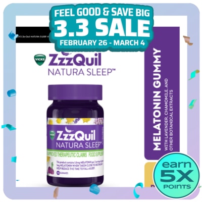 ZZZQUIL ZzzQuil Natura Sleep Melatonin 48 Gummies