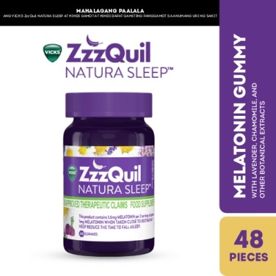 ZZZQUIL ZzzQuil Natura Sleep Melatonin 48 Gummies
