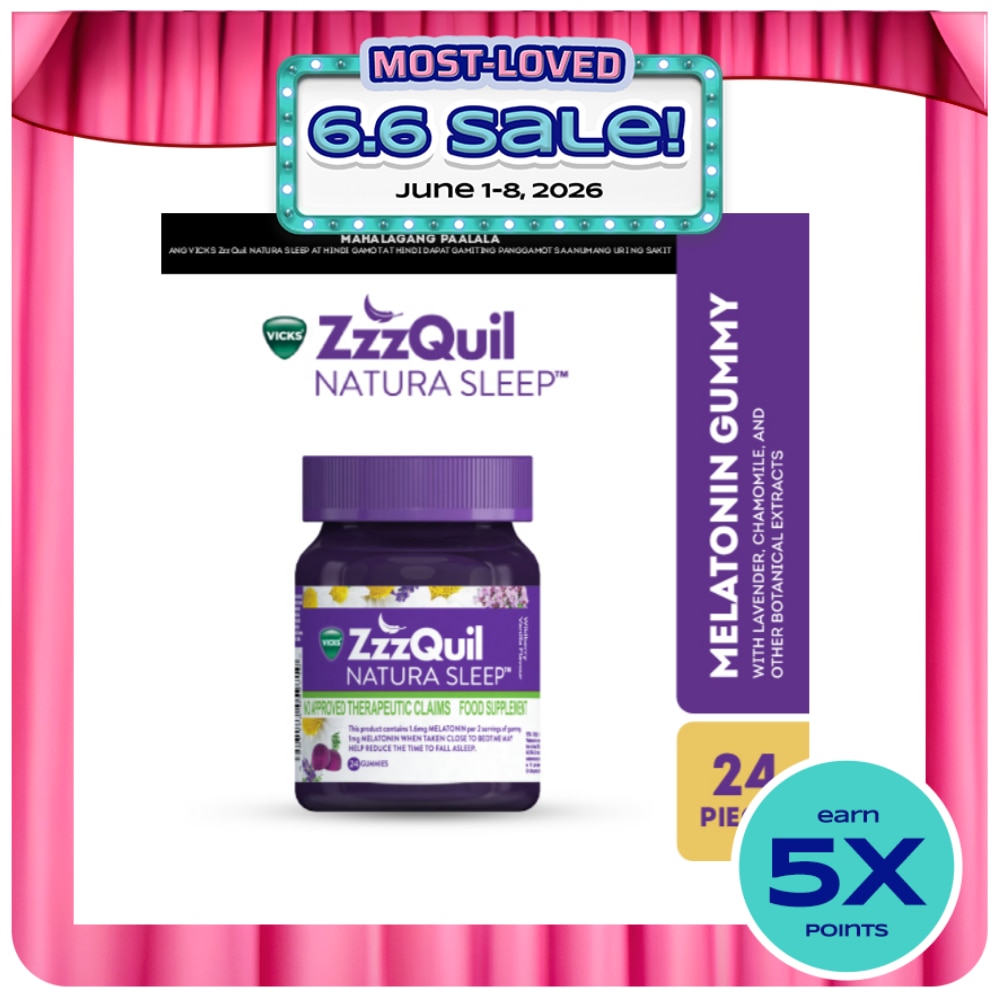 ZzzQuil Natura Sleep Melatonin 24 Gummies