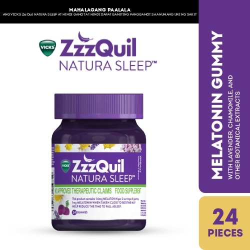 ZzzQuil Natura Sleep Melatonin 24 Gummies
