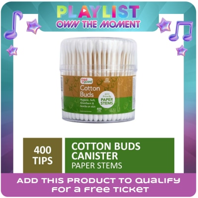 MED GUARD - Paper Stems Cotton Buds Canister 400s