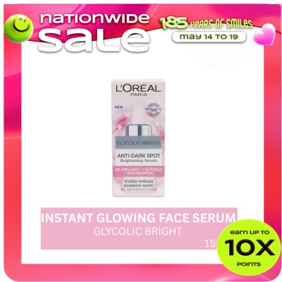 LOREAL - Glycolic Bright Instant Glowing Face Serum 15ml
