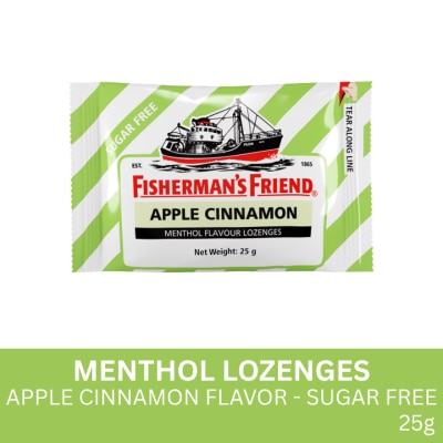 FISHERMANS FRIEND Apple Cinnamon Menthol Flavour Lozenges 25g