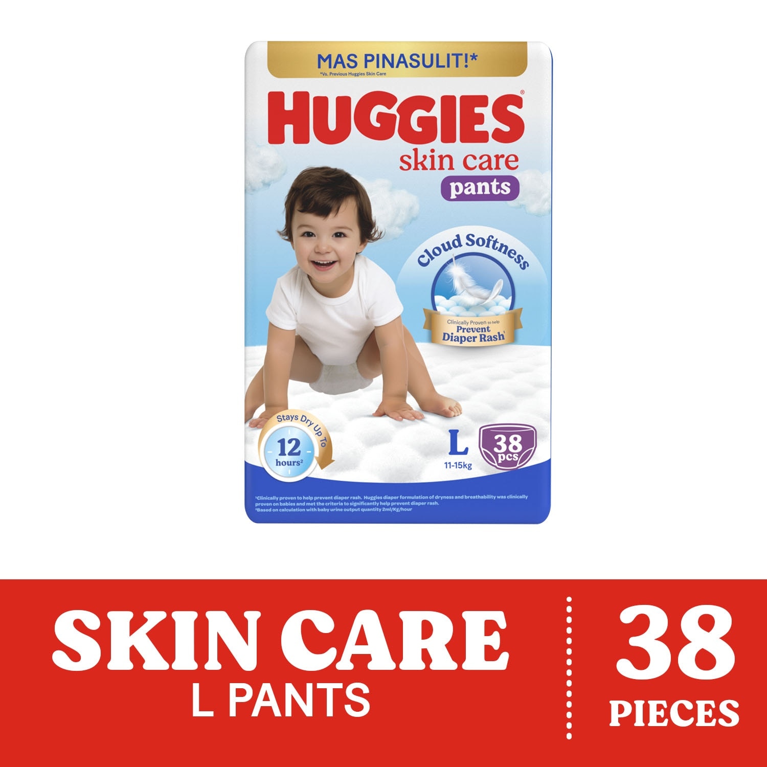 HUGGIES Skin Care Pants Large 38s
