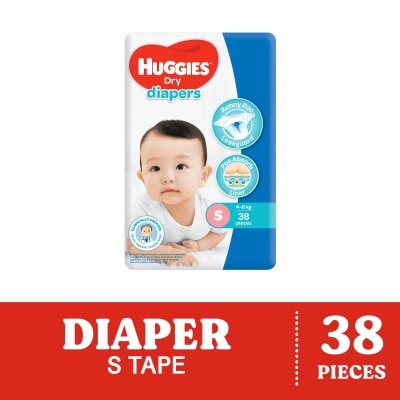 HUGGIES Dry Diapers Small 38s