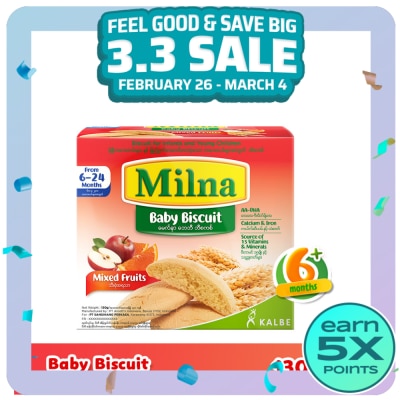 MILNA Baby Biscuit Mixed Fruit 130g