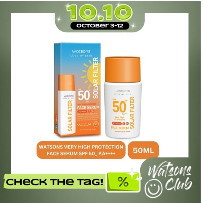 WATSONS WATSONS Very High Protection Sunscreen Face Serum SPF50+ 50ml image