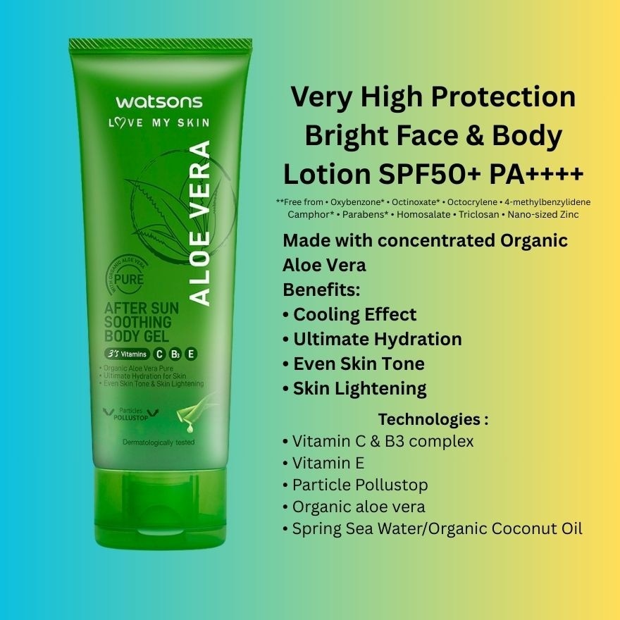 WATSONS Aloe Hydrating After Sun Soothing Body Gel 100ml