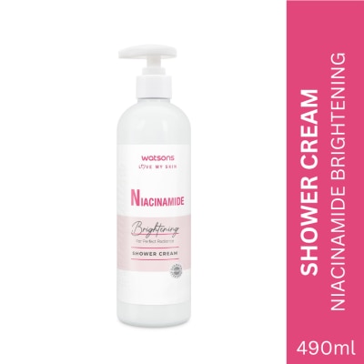 WATSONS Love My Skin Niacinamide Brightening Shower Cream 490ml