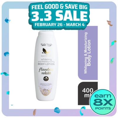 BODY TREATS Whitening and Moisturizing Body Lotion Flawless White 400ml
