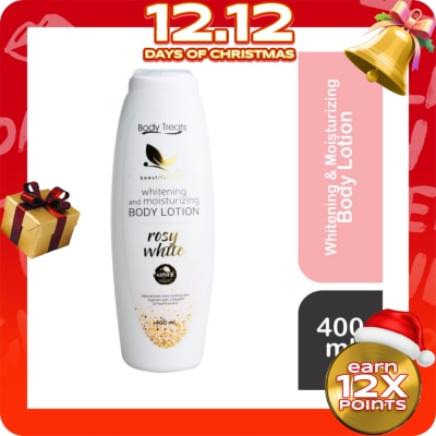 BODY TREATS Whitening and Moisturizing Body Lotion Rosy White 400ml