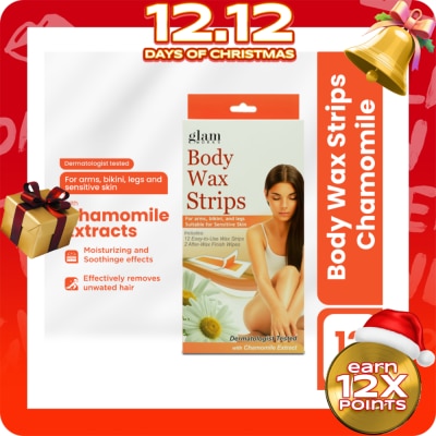 GLAMWORKS Body Wax Strips Chamomile 12s