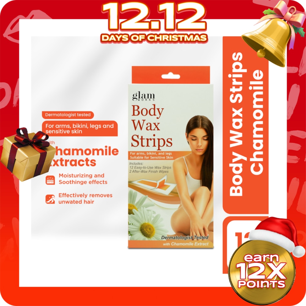 Body Wax Strips Chamomile 12s