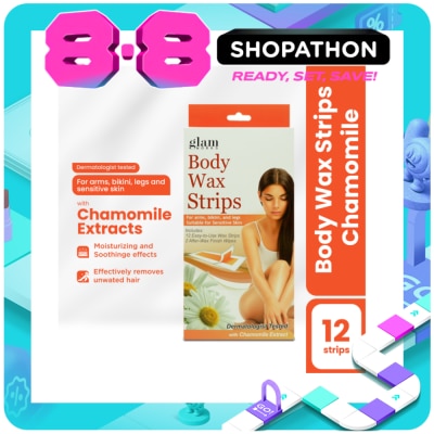 GLAMWORKS - Body Wax Strips Chamomile 12s image