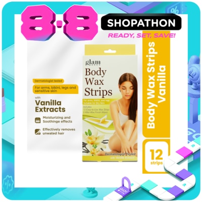 GLAMWORKS - Body Wax Strips Vanilla 12s image