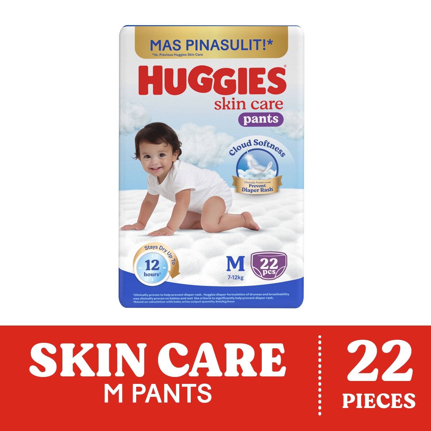 HUGGIES Skin Care Diaper Pants M 22s