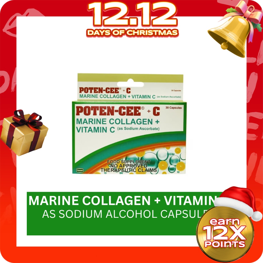 POTENCEE + C Marine Collagen + Vitamin C 30s