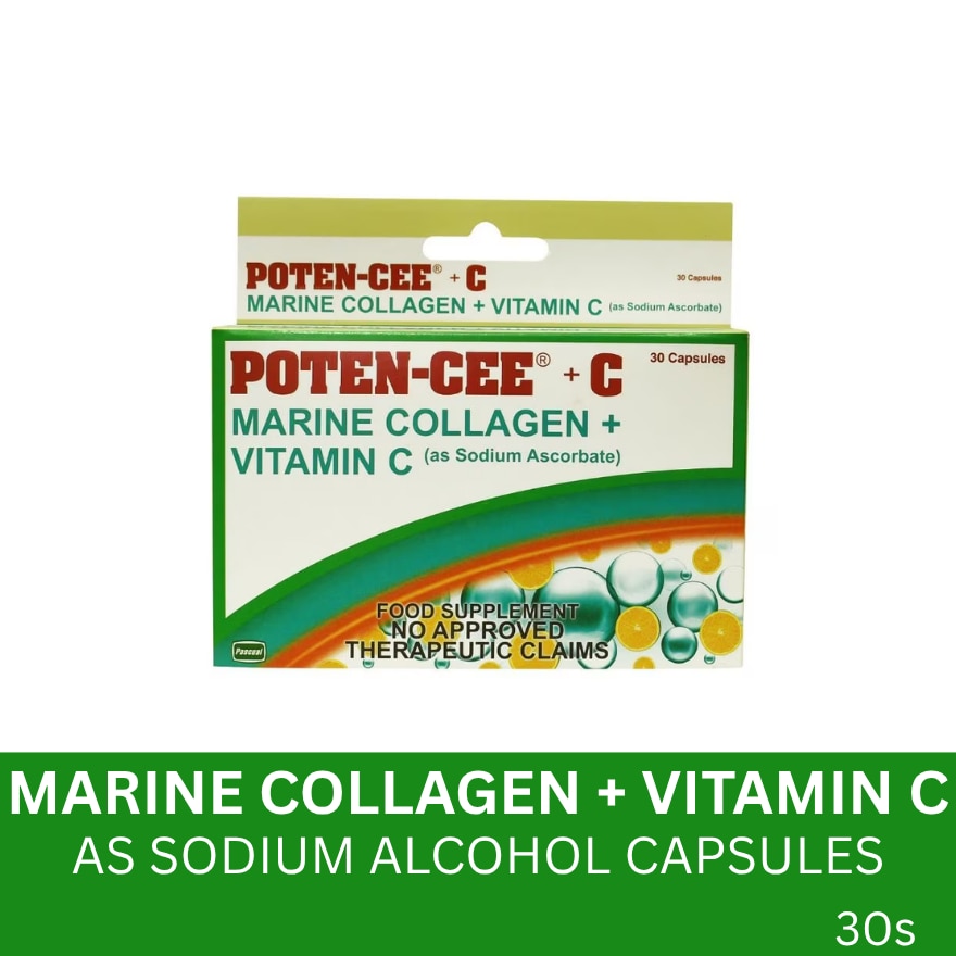 POTENCEE + C Marine Collagen + Vitamin C 30s