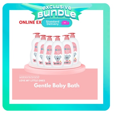 WATSONS - WATSONS Gentle Baby Bath 6s 850ml