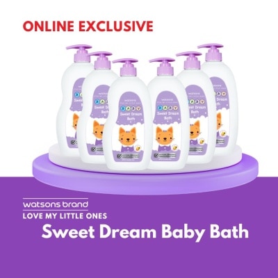 WATSONS WATSONS Sweet Dream Baby Bath 6s 850ml