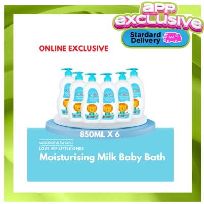 WATSONS WATSONS Moisturizing Baby Milk Bath 6s 850ml