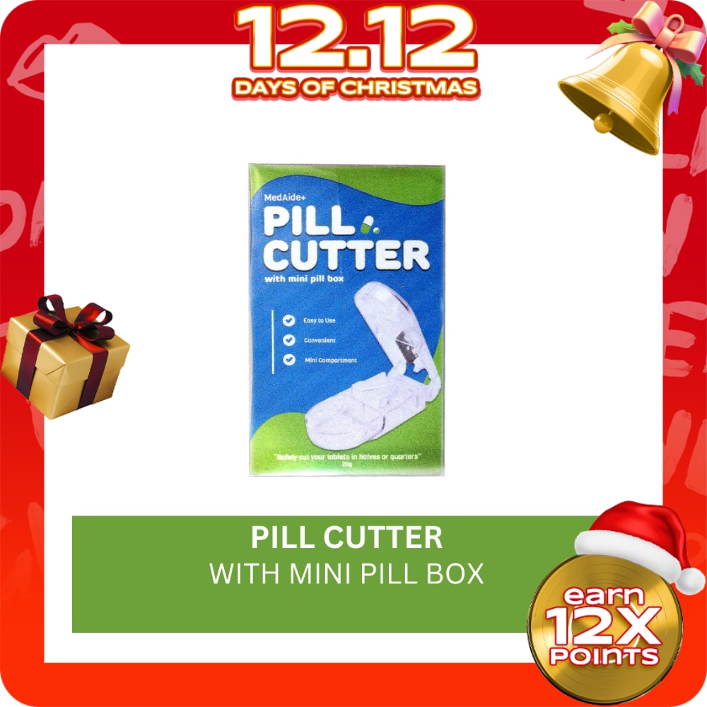 MEDAIDE Pill Cutter With Mini Pillbox PILL