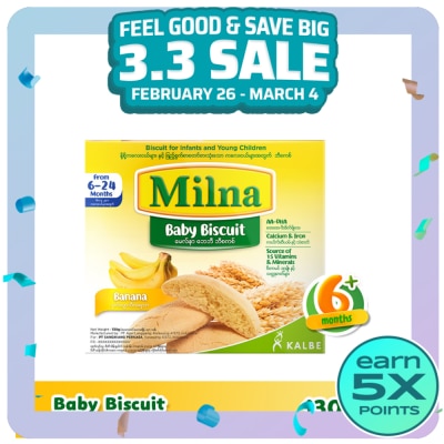 MILNA Baby Biscuit Banana 130g